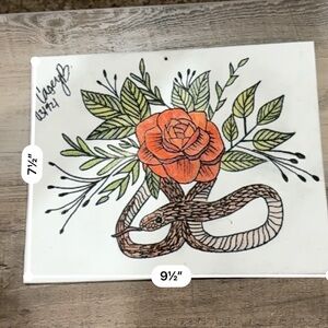 Floral Snake Art Print